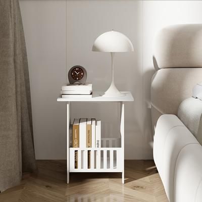 TEMU Small Side Table Side End Coffee Table Lamp Stand Nightstand Storage Shelf For Living Room Bedroom Bathroom Office Hallway White