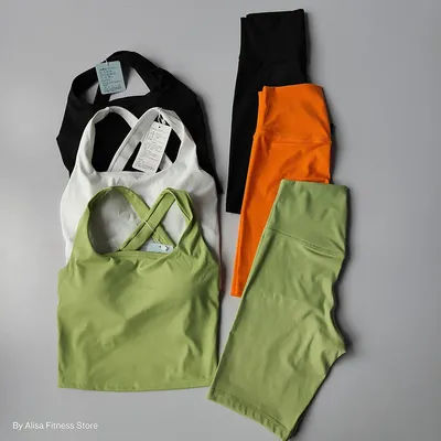 2PCS Women Yoga Set Workout Sports Bra Set Sportswear Gym Clothing Fitness Long Sleeve Crop Top High Waist Shorts Sports Suits