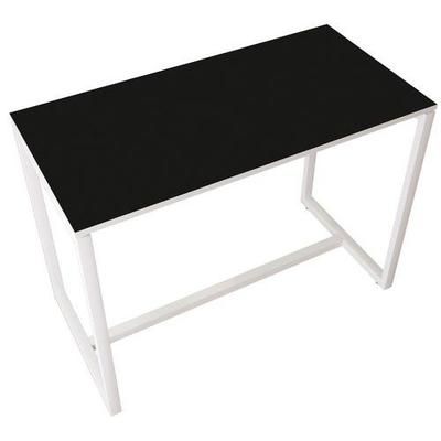 table réunion haute 6 personnes plateau noir- manutan expert