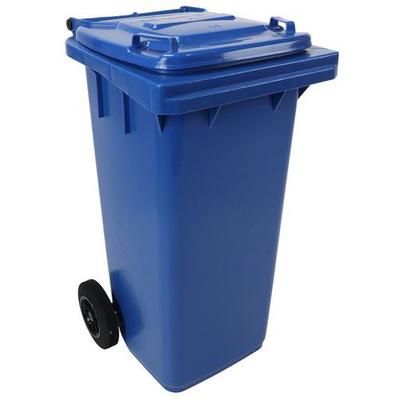 poubelle full color - 120 l - bleu - manutan