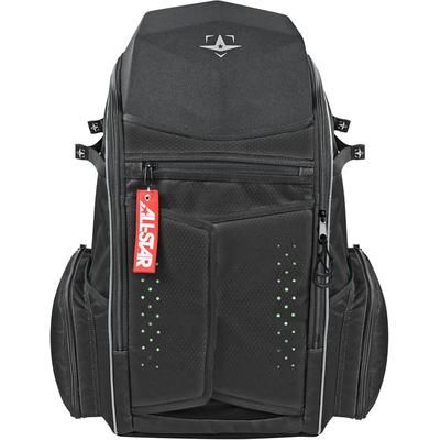 All Star MVP Pro Protective Locker Style Design Baseball Batpack Black