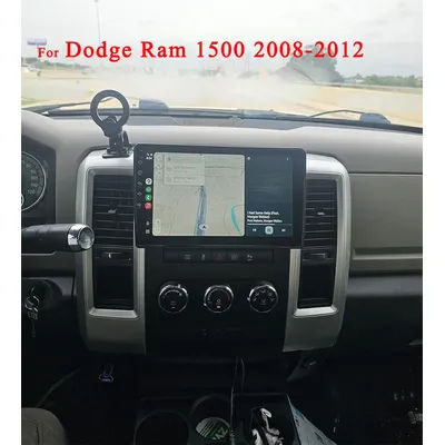 8 cœurs 8G + 128G Carplay Auto autoradio Audio stéréo bande HU unité principale pour Dodge Ram 1500 2008-2012 GPS DVD voiture systèmes intelligents
