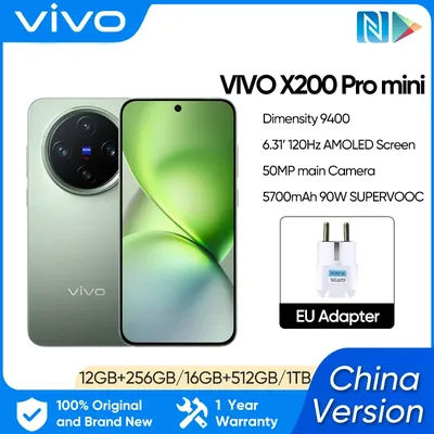 New Vivo X200 Pro Mini Mobile Phone 6.31"AMOLED 120HZ Display Dimensity 9400 Android 15.0 OTA 5700mAh 90W Charge 50.0MP Camera