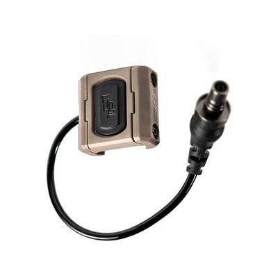 Unity Tactical Modbutton Lite Single Lead Surefire 4.5in Switch Fits Picatinny Anodized Finish FDE MBLFDESF45