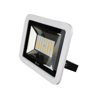 Lunasea Lighting 35W 12/24V 4800 Lumens Slimline LED Floodlight w/ White Housing 3ft 39 Cord Cool White LLB-36MN-81-00