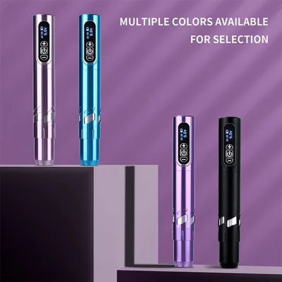 New 2pc Battery Tattoo Pen Wireless Power Tattoo Machine Professional Pen Tattoo Machine Makeup For Professionals And Beginners
