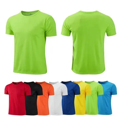 Quick-drying Round Neck Sport T-shirt Gym Fitness Shirt Trainer Running T-shirt Men Breathable Sportswear Костюм Женский Летний