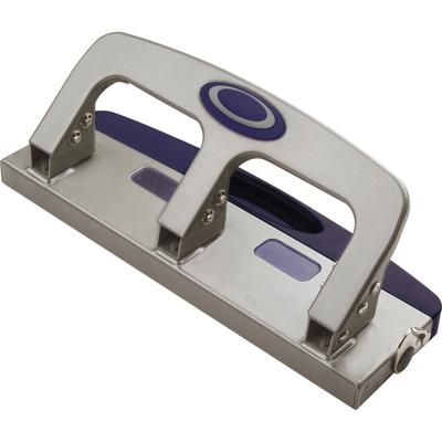 Officemate 90102 3-hole Punch, 20-Sheet Cap, 9/32" Holes, Metallic SR/BE
