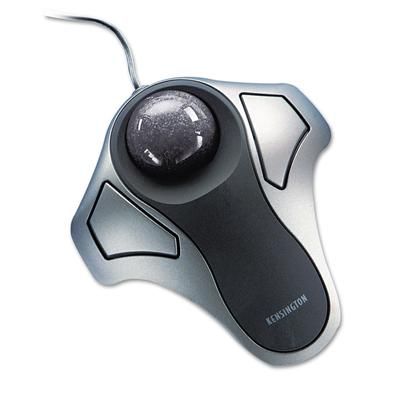 Kensington 64327 Orbit Optical Trackball Mouse, USB 2.0, Left/Right Hand Use, Black/Silver KMW64327