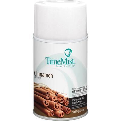 Timemist 1042746 Cinnamon Premium Air Freshener Spray, Aerosol, 5.3 fl oz (0.2 quart), Cinnamon, 30 Day, Long Lasting, Odor Neutralizer TMS1042746