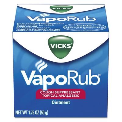 Vicks® 00361 VapoRub Cough Suppressant Ointment, 1.76 oz. Pack, 36/Case - Case of 36