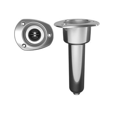 Mate Series Stainless Steel 0 Rod & Cup Holder - Drain - Oval Top C2000D