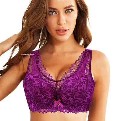 Soutien-gorge push-up en dentelle pour femmes, sous-vêtements confortables, lingerie fine brodée, bonnet B, C, D