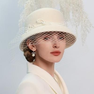 Anni 1950 Retrò Vintage Cappello Costume Per donna San Valentino Derby Ascot Festival delle corse di cavalli Adulti Cappello