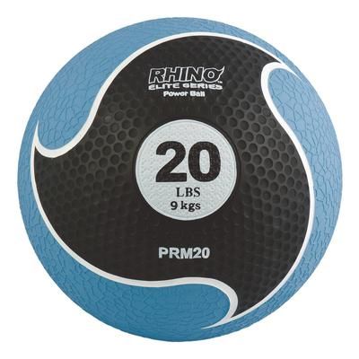 Champion Sports Rhino Elite Medicine Ball, 20 lb, Blue (CSIPRM20)