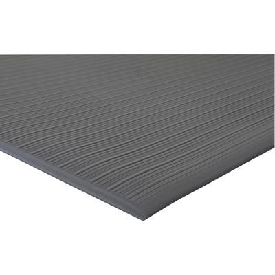 Genuine Joe 01710 Beveled Edge Vinyl Anti-Fatigue Mat, 3' x 12', Black GJO01710