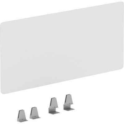 Lorell 16246 Fortress Educator's Desk Modesty Panel, 36" x 15.8", T-mold Edge, Material: Acrylic, Finish: Clear LLR16246