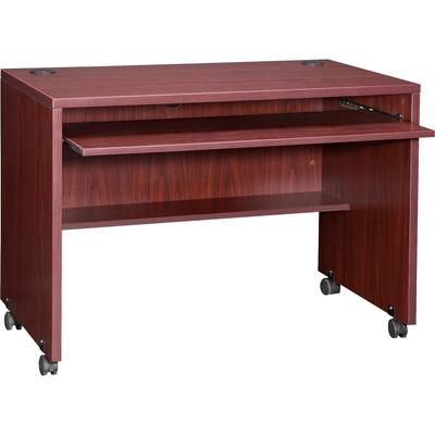 Lorell 48085 Computer Workstation, 41 3/8" x 23 5/8" x 29 1/2", Mahogany