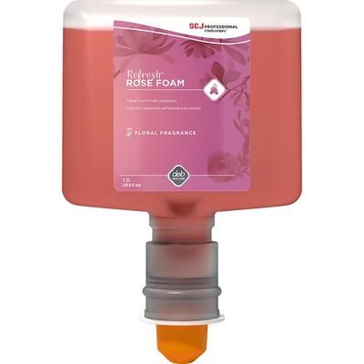 SC Johnson RFW120TF TF Refill Refresh Rose Foam Handwash - Rose Scent - 40.6 fl oz (1200 mL) - Cartridge Dispenser - Dirt Remover, Kill Germs - Skin,