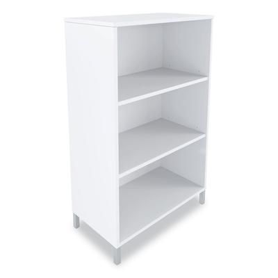 Union & Scale™ 24398963 Essentials Laminate Bookcase, Three-Shelf, 28 x 15 x 45.6, White