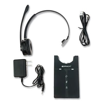 Spracht HS2018 ZuM Maestro DECT Headset, Monaural, Over-the-Head, Black SPTHS2018