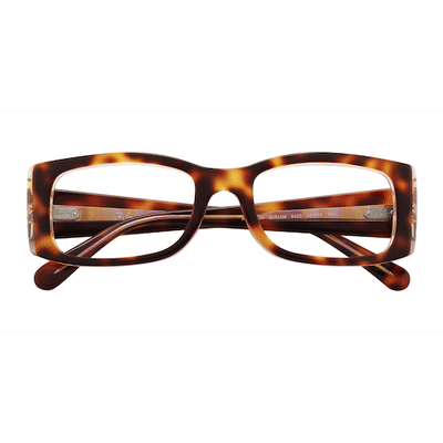Unisex s rectangle Tortoise Acetate Prescription eyeglasses - Eyebuydirect s Ray-Ban RB5434 Miriam