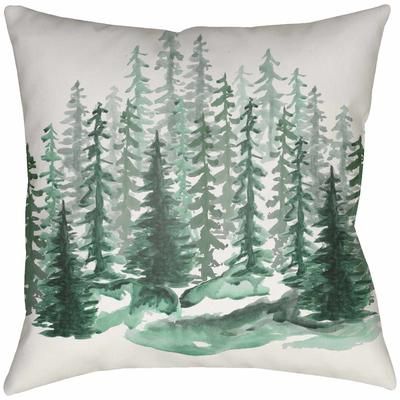 Tinwald 22" Square Cottage Pillow plush Beige/Dark Green/Green/Off White/Light Silver/Metallic Silver/Silver Gray/Sage/Lunar Green/Slate Blue Outdoor Throw Pillow - Boutique Rugs