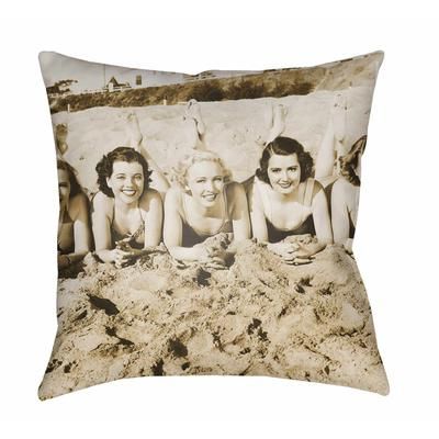 Luntal 16" Square Modern Pillow plush Light Peach/Walnut/Dark Beige/Driftwood/Smoke/Pearl/Ash/Slate Gray Taupe/Camel/Taupe/Light Silver Outdoor Throw Pillow - Boutique Rugs