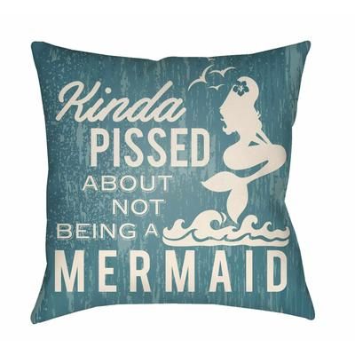 Lingion 16" Square Coastal Pillow plush Smoke/Off White/Gray/Neutral/Natural Blue/Pearl/Beetle Blue/Slate Blue/Pewter/Marine Blue/Medium Gray Outdoor Throw Pillow - Boutique Rugs