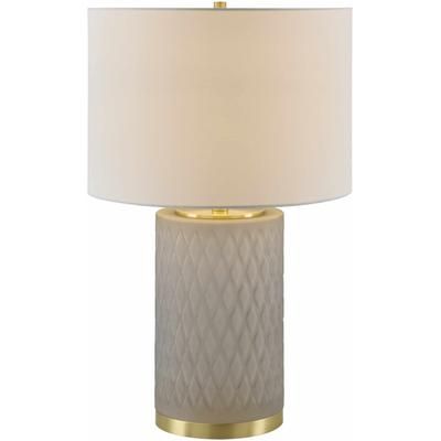 Khelyulya 27"H x 17"W x 17"D Traditional Black/Metallic - Brass/Cream/White/Translucent/Metallic Brass Table Lamp - Boutique Rugs