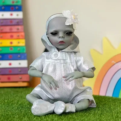 35 cm Reborn bébé Alien fini poupée comme Image haute qualité détaillé à la main peint poupée à