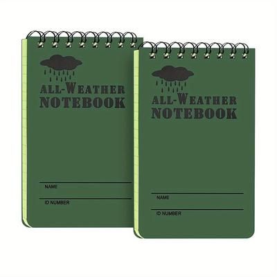 TEMU Half-pack Of Waterproof Notebooks: 3x5 Spiral Coil Notebooks Made Of , Office, Outdoor Activities, And More