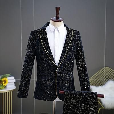 Retrò Vintage Anni Ruggenti Anni 1920 Abiti Completi Blazer Il grande Gatsby Gentiluomo Costume Per uomo Mascherata Feste Evento / Festa Addio al Nubilato Adulti Cappotto Pantaloni