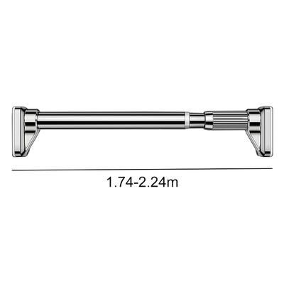 TEMU Heavy Duty Extendable Telescopic Shower Curtain Pole Bath Door Window, Non-slip Base, Strong Bearing, Nail , Toughened Steel Pipe, Suitable For A Of , Easy To Hang, Floating Shelves