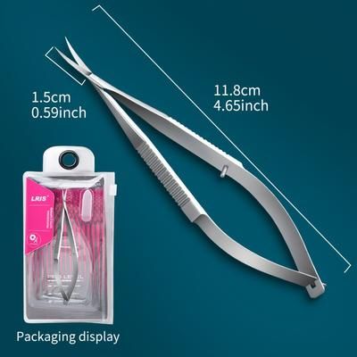 TEMU Ergonomic Stainless Steel Precision Nail Clippers - Curved Edge For Trimming, Spring-loaded For Dead Skin & Ingrown Toenails, Fragrance-free Manicure Tool With Storage Case, Nail Clipper Set