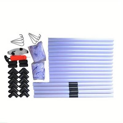 TEMU 2pcs 92cm Extra Large Double Football Goal Portable Indoor And Outdoor Sports Plastic Sports Equipment Outdoor Sports Equipment