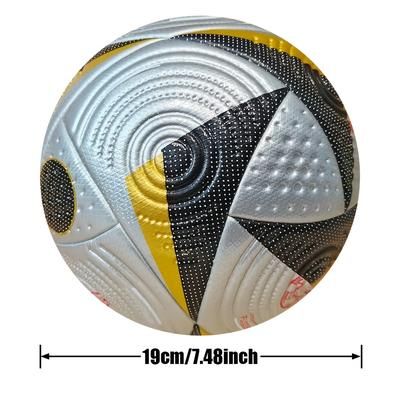 TEMU 1pc Size 5/4 Waterproof Leather Soccer Ball, Ideal For Youth & Training, Perfect Gift For Thanksgiving, Christmas, Halloween - Leather Football For Adults