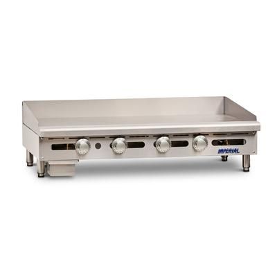 Imperial ITG-48 LP 48" Gas Commercial Griddle w/ Thermostatic Controls - 1" Steel Plate, Liquid Propane, Stainless Steel, Gas Type: LP