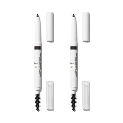 e.l.f. Cosmetics Instant Lift Brow Pencil Set of 2 In Deep Brown - Vegan and Cruelty-Free Makeup