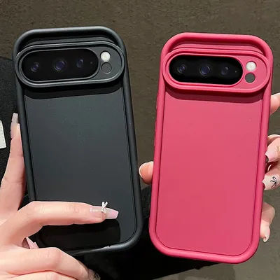 Soft TPU Solid Color Case For Google Pixel 8 Pro 8A 7A Pixel 9 Pro XL Shockproof Silicone Cover For