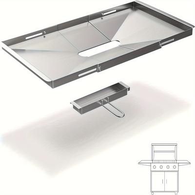 "TEMU A Versatile Stainless Steel Barbecue For 1 Gas , Adjustable From 24"-30", Suitable For Nexgrill, Kenmore, Bhg, Etc."