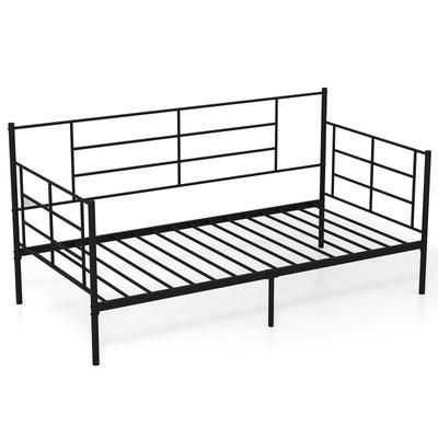 TEMU Goflame Single Size Daybed 2-in-1 Sofa Bed W/ & Back Single Platform Bed