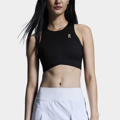 On Court Crop Top Women's Tennis Apparel Black