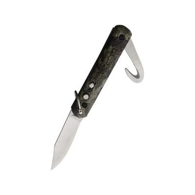 Colonial Auto Button Lock Automatic Folding Knives w/ Guthook 3in Mossy Oak Camo Handle 723