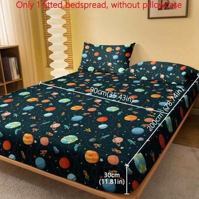 TEMU - Brushed Sheet - , Washable, For Bedroom & Decor (pillowcase Not Included)