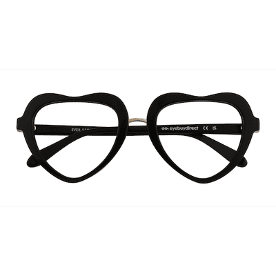 Unisex s heart Black Acetate Prescription eyeglasses - Eyebuydirect s Ever
