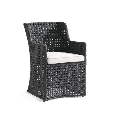 Set of 2 Bowman Dining Chair Replacement Cushions - Dining Arm Chairs, Quick Dry, Dove - Frontgate