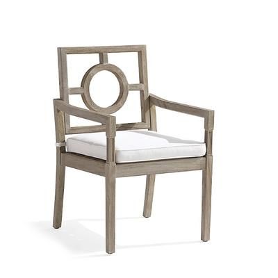 Set of 2 Winhill Dining Chair Replacement Cushions - Dining Side Chairs, Standard, Resort Stripe Glacier - Frontgate