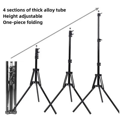 RP01 Heavy Duty Metal Alloy Light Stand 160cm Tripod for Photo Studio Softbox Video Flash Reflector Lighting Background Stand