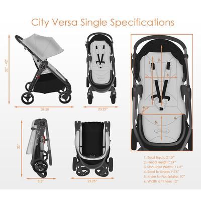 Baby Jogger City Versa Stroller Red